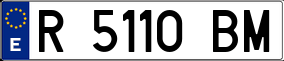 Trailer License Plate